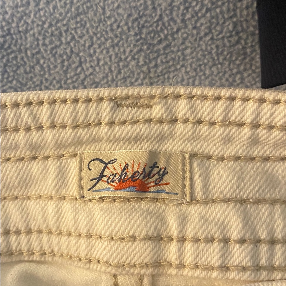 Faherty Cream Harbor Pants - Picture 4 of 8